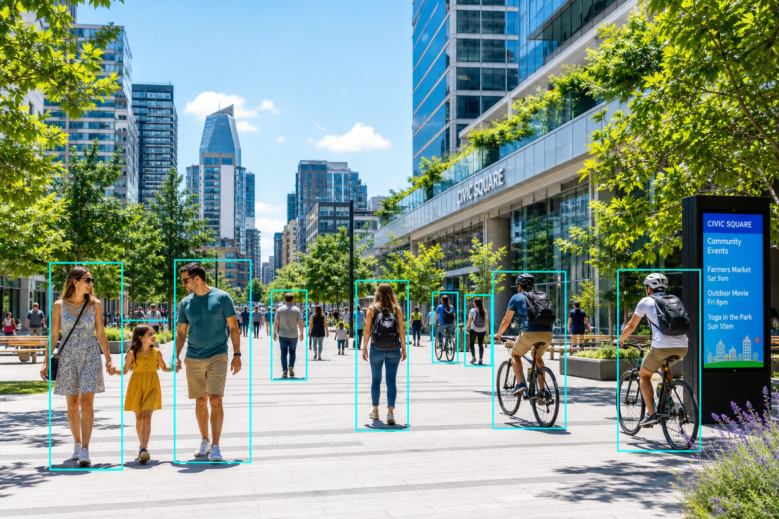 Smart city public space monitoring