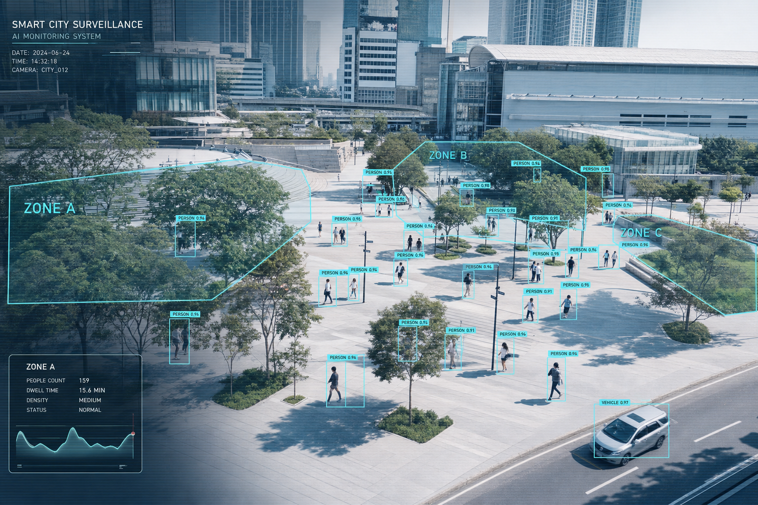 AI detection for smart cities
