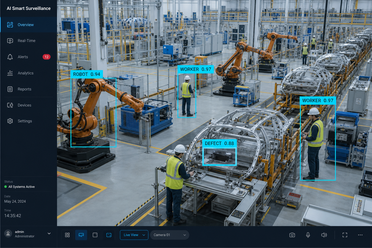AI detection for smart manufacturing